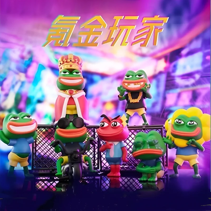 Cartoon Sad Frog Krypton Gold Player Blind Box Magic Box Pepe