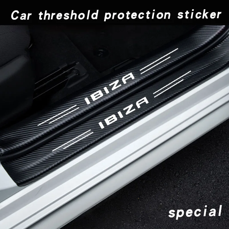 4 Stuks Auto Instaplijsten Protector voor Seat Ibiza 2017-2025, Auto