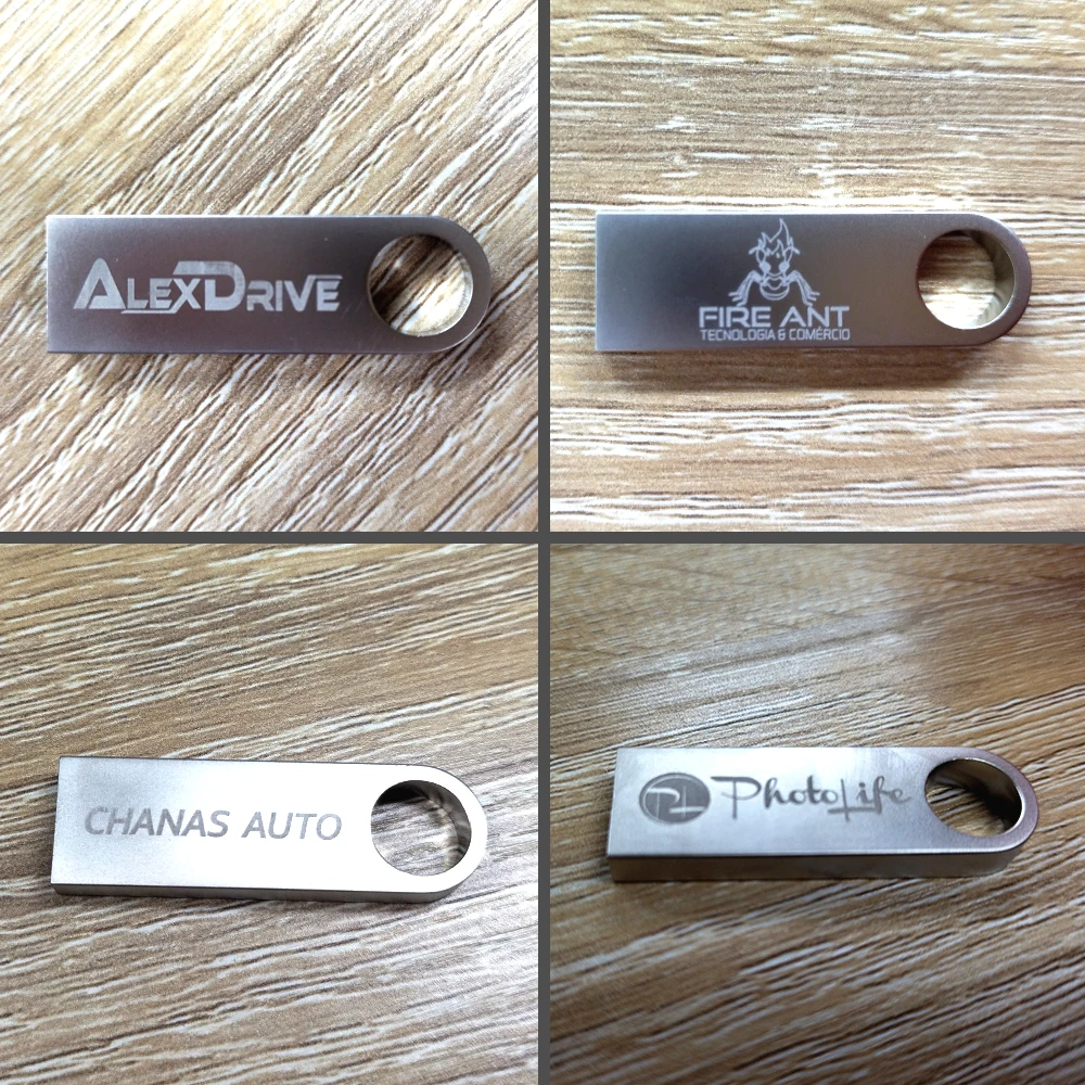 100개 USB 플래시 드라이브 128GB 64GB 도매 메모리 스틱 32G 16G 무료 맞춤형 로고 펜 드라이브 8G 무료 체인 USB 스틱 4G 2GB 금속