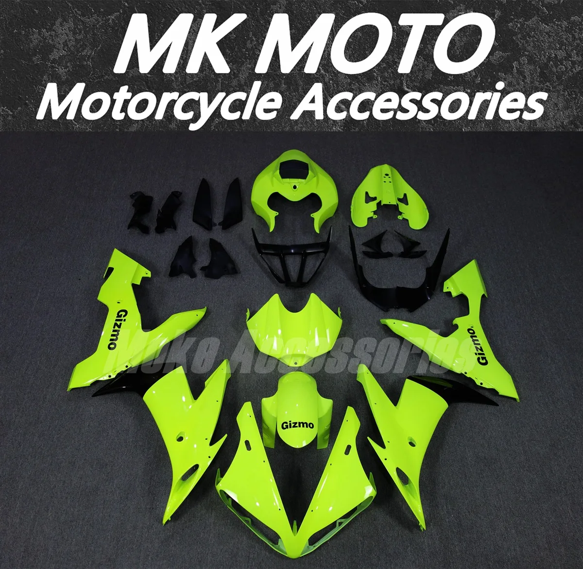 

Комплект обтекателей для мотоцикла, подходит для Yzf R1 2004 2005 2006, комплект кузова из высококачественного АБС-пластика, цвет черный 2