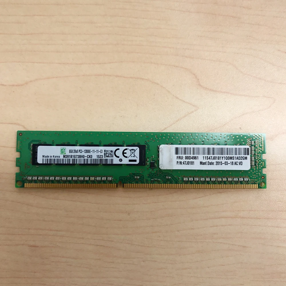 서버 메모리, IBM RAM 00D4959 00D4961 47J0181 PC3-12800E, 8GB DDR3 1600, 1 개