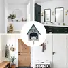 Creative Puppy Keychain Kawaii Dogs Key Hanger With Small House Adhesive Wall Mounted Keychain Hook For Room Home Decoration 5