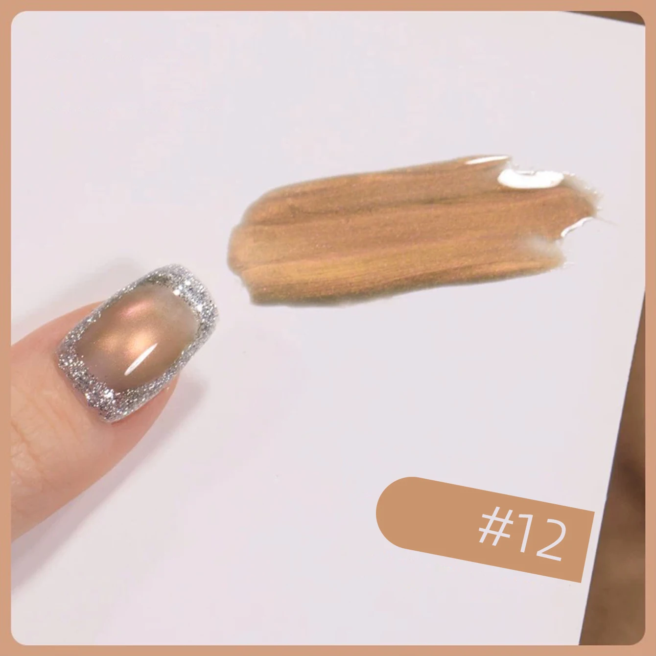 12ML Strobe Green Cat Eye Magnetic Gel Polish - Summer Nail Collection