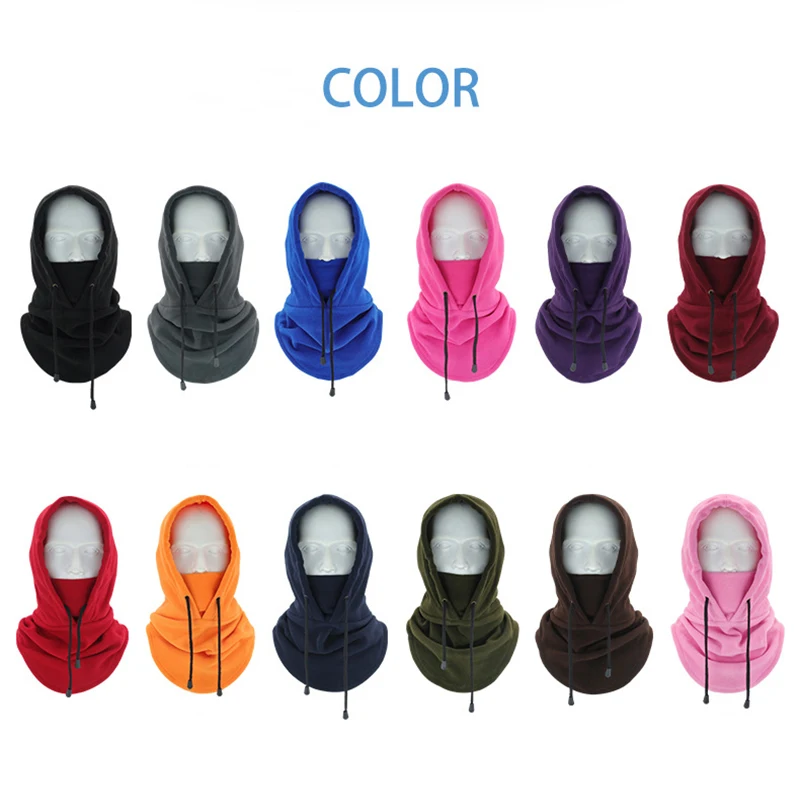 

2023 New Quality Cycling Cap Ski Winter Windproof Cap Outdoor Sports Bib Cold Padded Hood Mask Plush Warm Hat Bike Bicycle
