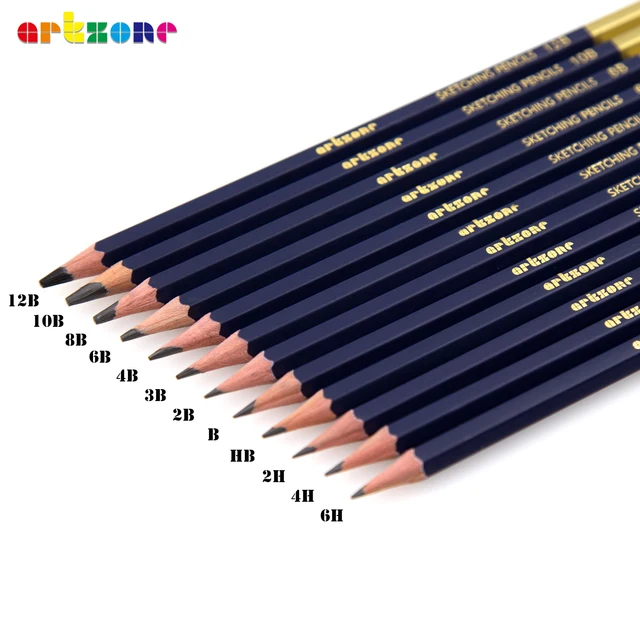 Professional Drawing Sketching Pencil Set, 12pcs Graphite Pencils, 6H-12B, Ideal for Drawing Art, Sketching, Shading, Artist Pen 1