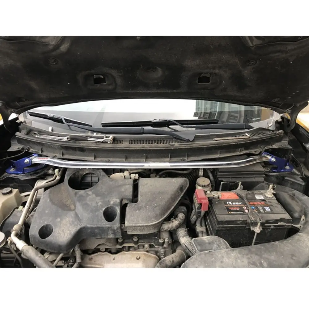 Front Strut Bar Tower Brace for Nissan X-trail 2nd T31 MK2 2008-2013 Racing Engine Aluminum Alloy Stabilized Anti-Roll Sway Bar front stabilizer strut bar