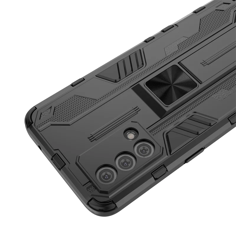 Shockproof Armor Magnetic Stand Phone Case with Back Cover