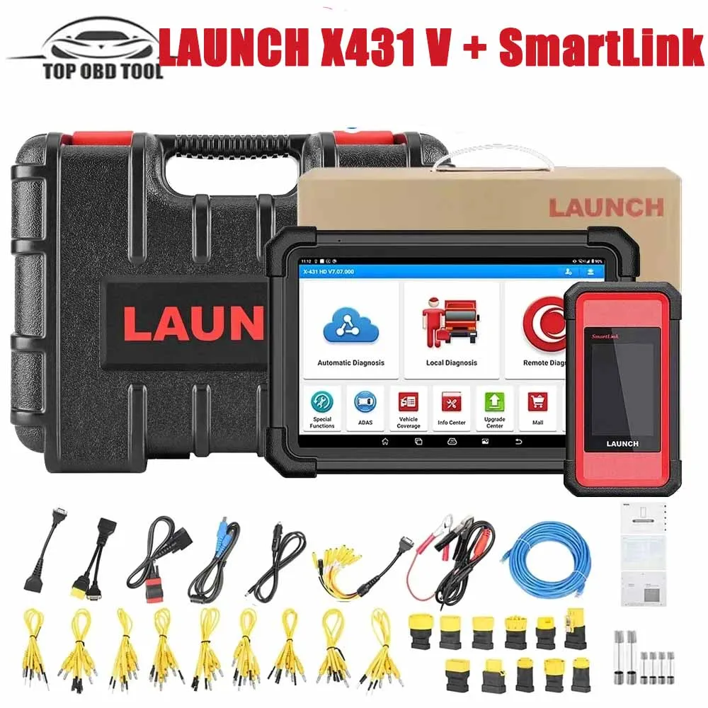 2024 Launch X431 V 5.0 + Smartlink Hd Heavy Duty Truck Diagnostic Tool Per 12V 24V Leggi Il Codice Di Errore Diesel Trucks Scanner Tools
