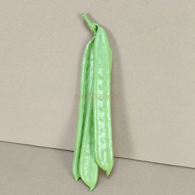 Simulation Vegetables Pu Sword Bean Beans Hotel Decoration Snow Peas Model Put Fake Fruits Pretend Food