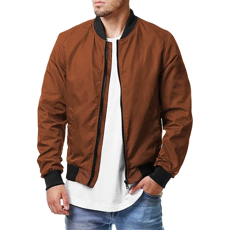 New Casual Plus Size Men's Coat Spring and Fall Sports Aviator Baseball Clothing Fashionable Versatile Jacket New Men Clothing