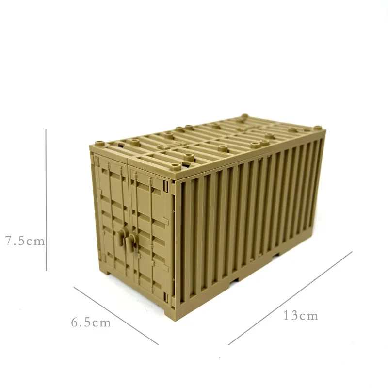 MOC 서드 파티 군사 인형 먹는 치킨 아스날 컨테이너 컨테이너, 빌딩 블록 포함 DIY 장면