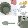New 9PCS/8PCS Summer Beach Set Toys For Kids Digging Sand Plastic Bucket Watering Bottle Shovels Children Beach Water Game Toys 5