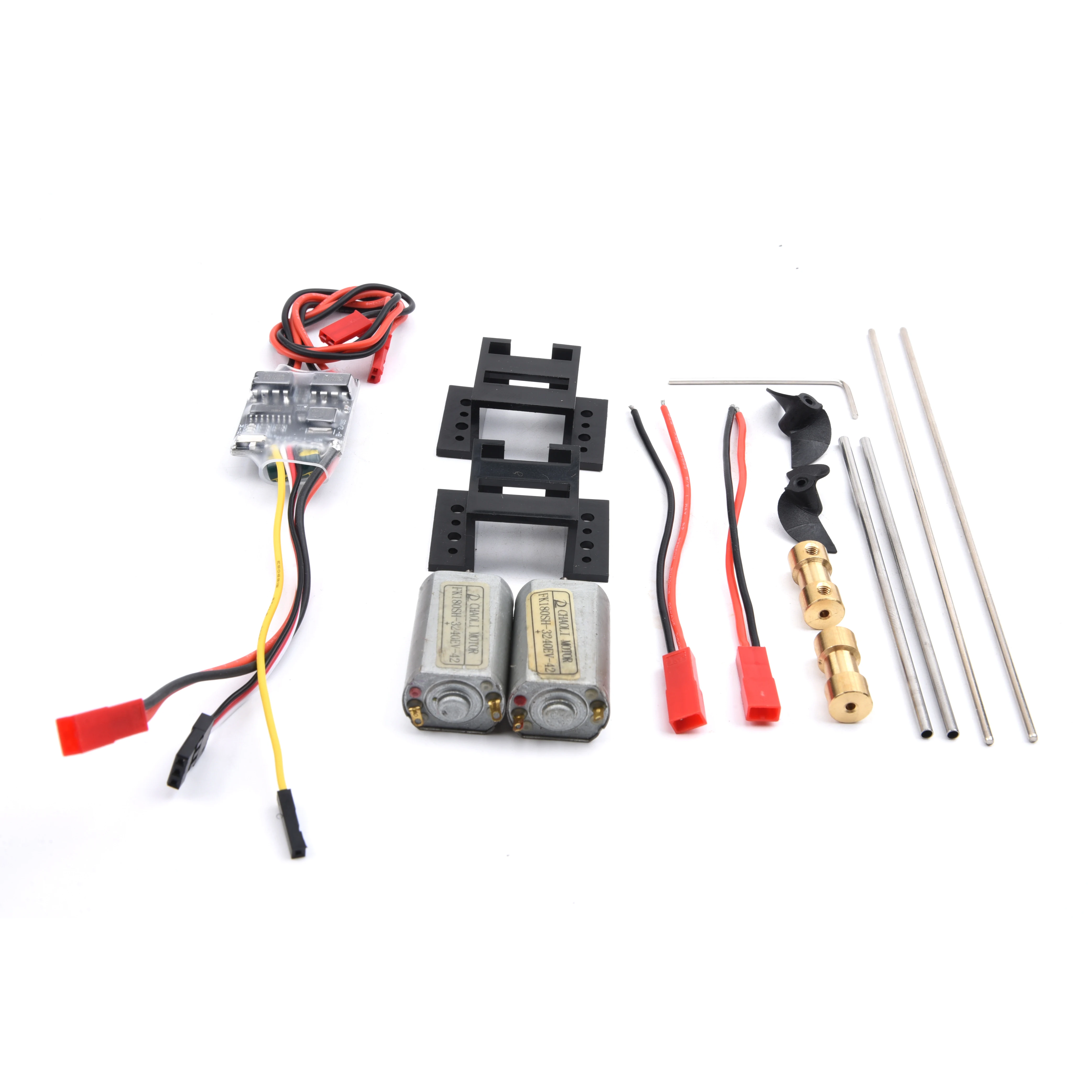 Moteur 180 et ESC 5A connectés, démonstration de la puissance fiable pour bateau RC
