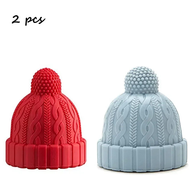 Christmas Magic Hat Wine Stoppers Silicone Reusable for Beverage