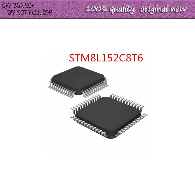 

NEW 1PCS/LOT STM8L152C8T6 STM8L152 STM8L152C STM8L152C8 LQFP-48