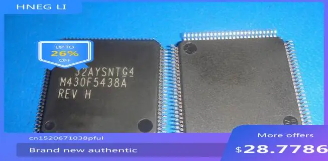 100% NEW Free shipping       MSP430F5438AIPZ MSP430F5438AIPZR M430F5438A LQFP100