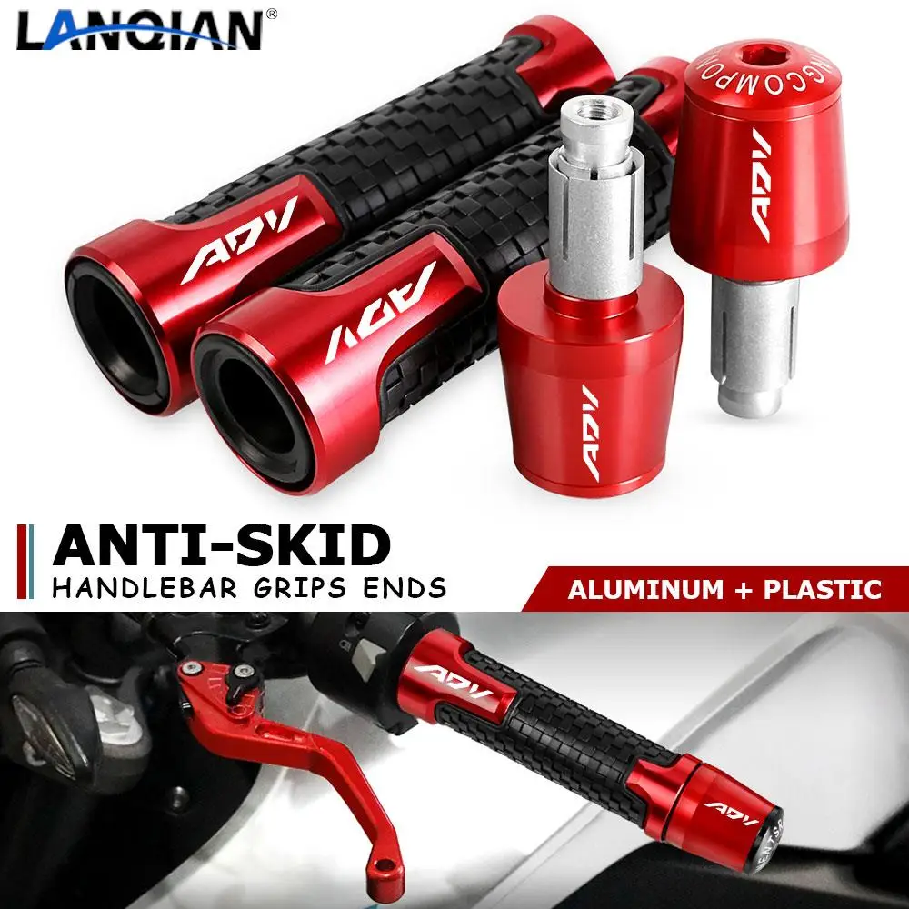 

Motorcycle Accessories 7/8" 22MM Handlebar Hand Grips Handle Bar End Cap plug For HONDA ADV 125 350 ADV350 2020 2021 2022 2023