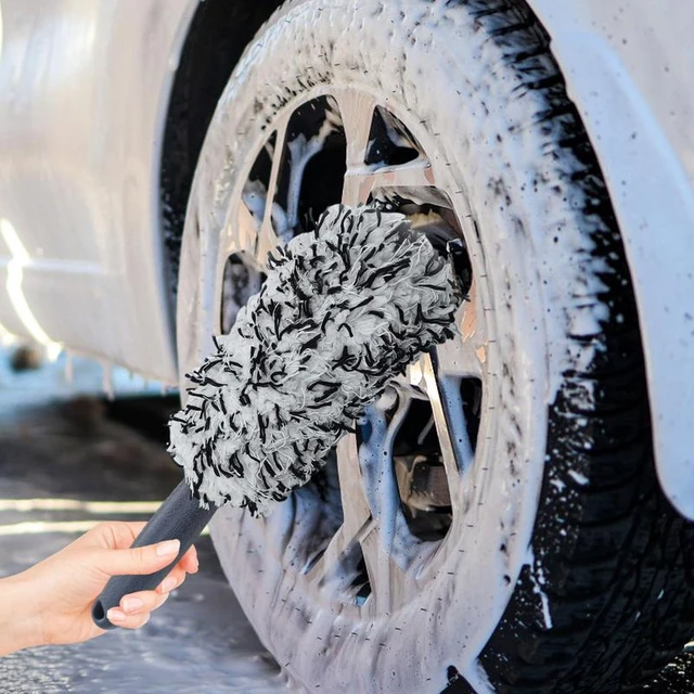 Car Wheel Brush Multifunctional Car Grooming Brush Spongy Tire Cleaning  Brush Tools for Car Maintenance for Auto Vehicle Washing - AliExpress