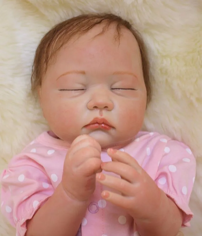 

Real Alive Reborn Baby Doll 20 Inch Sleeping Newborn Bebe Soft Silicone Doll Toys for Children Gift Kids Present
