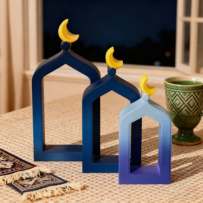 Ramadan Silicone Mold DIY Handmade Craft Eid Gift Home Table Ornament Muslim Party Decoration Supplies Gypsum Cement Candle Mold