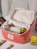 Plaid Makeup Bag Large Capacity Portable Cosmetic Bag For Women Girls Skincare Toiletry Bag Multifunctional Cute Wallet Pouch 5
