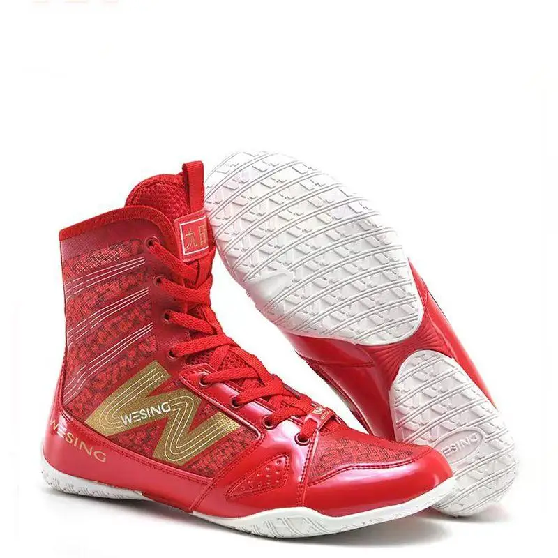 Professional High Top Wrestling Shoes Big Size 36-46 Boxing Sneakers Breathable Wrestling Footwears Comfortable Combat Sneakers