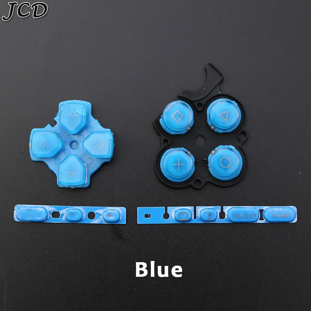 JCD 3 in 1 왼쪽 오른쪽 버튼 선택 시작 버튼 키 교체 전도성 버튼, PSP3000 게임 콘솔 수리 부품