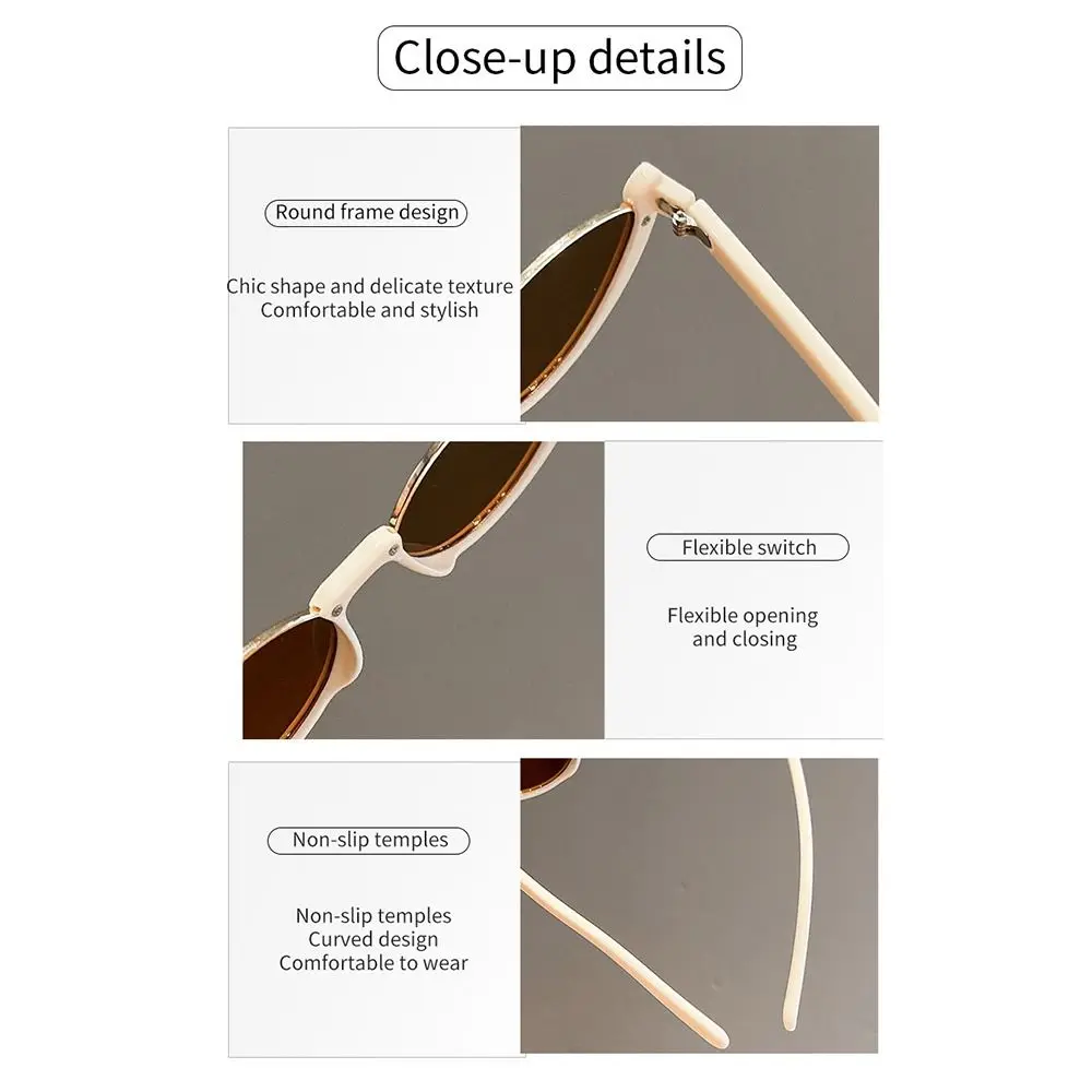 Half Frame Cat Eye Sunglasses for Women and Men