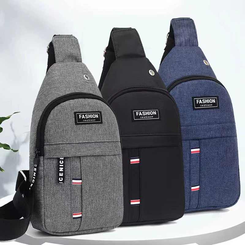 New Chest Bag New Men Simple Nylon Fashion Waterproof One Shoulder Crossbody Bag