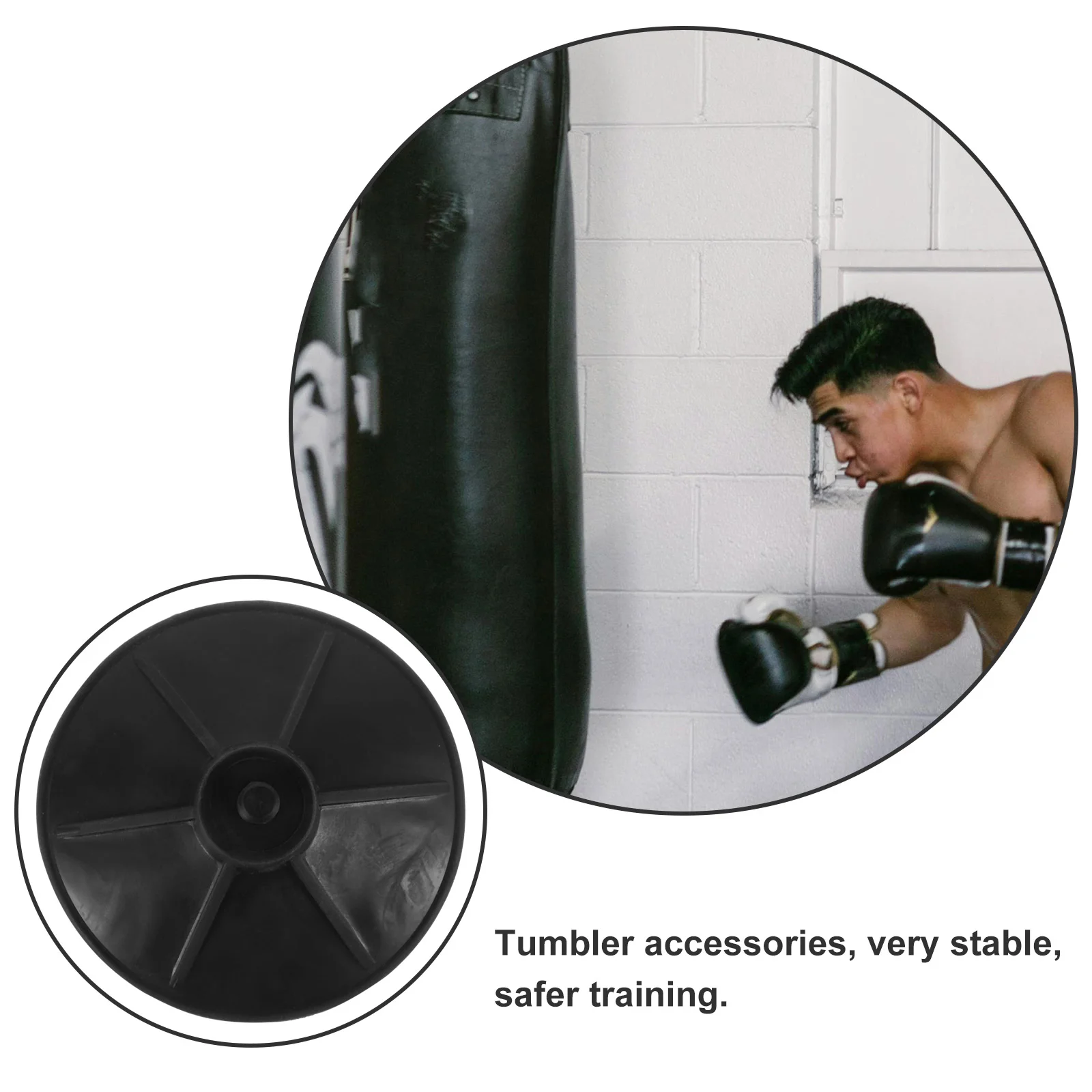 s Boxing Sandbag Cups Stable Replacement Base Standing Punching Bag Rubber Materials Martial Training Equipment