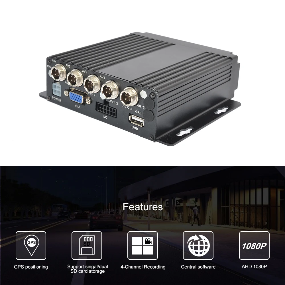 

PJAUTO 4-8 Channel 3G 4G GPS WIFI ADAS MDVR 1080P Mobile DVR Driving Monitoring System for Truck Bus Camper Van RV