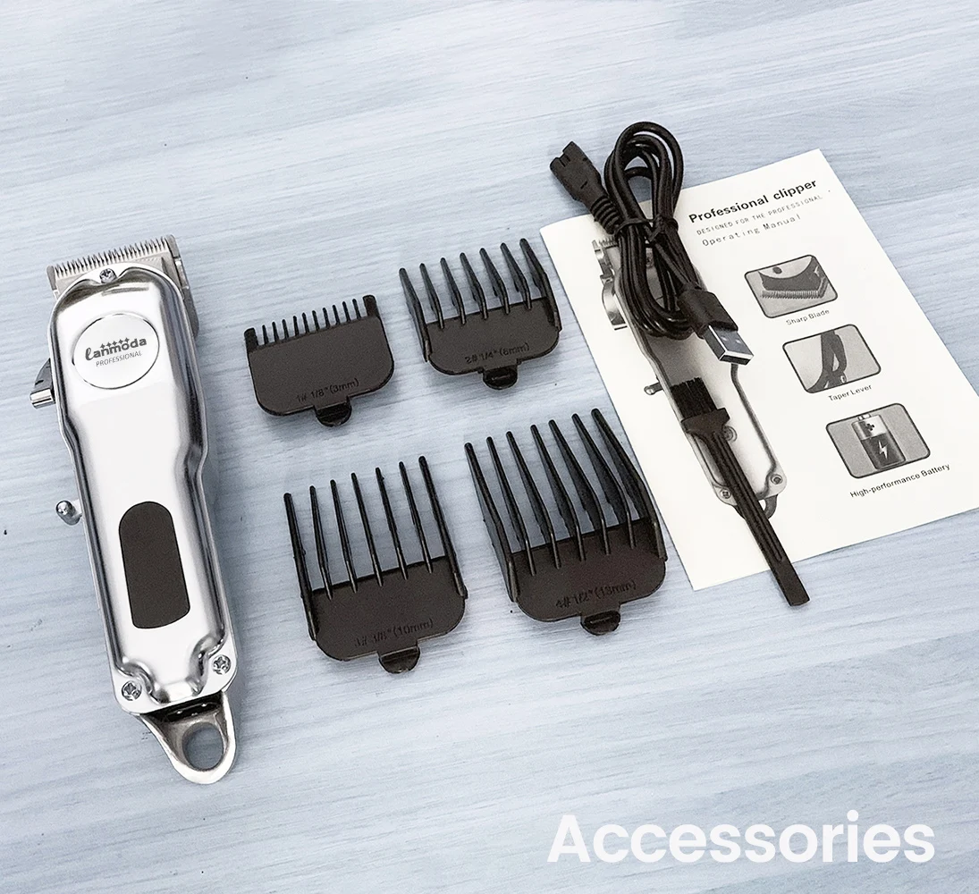 Dog Hair Trimmer Professional All Metal Rechargeable Pet Trimmer Cat Shaver Cutting Machine Puppy Grooming Haircut Low Noice