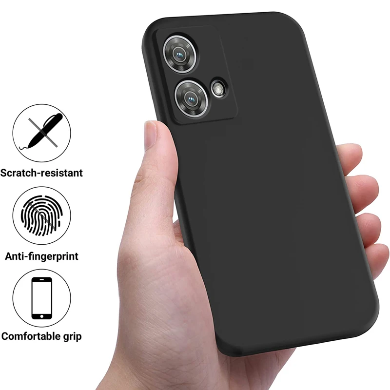 Soft Premium Liquid Silicone Case with Flocking Interior and Strap Attachment