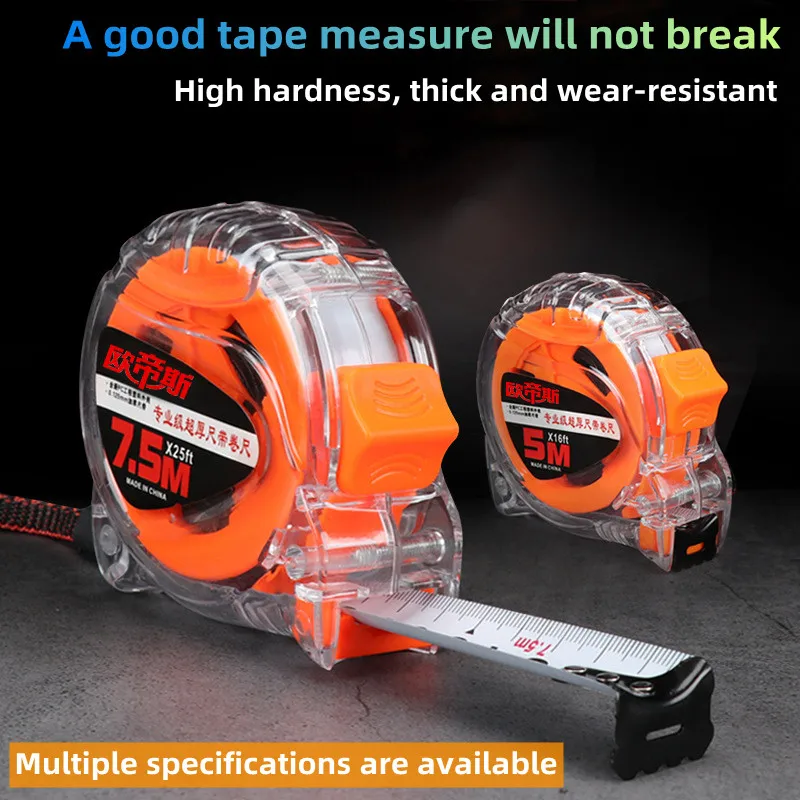 Tanie 3/5/7.5/10m portable tape measure anti-fall wear-resistant tape measure waterproof tape measure meter sklep