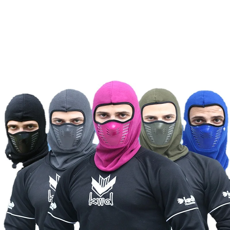 Windproof Warm Fleece Cyling Mask Outdoor Winter Bike Climbing Ski Carbon Filter Thermal Balaclava Head Protector |