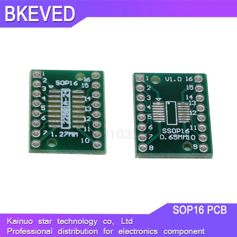 TSSOP16 SSOP16 SOP-16 SOP16 to DIP16 transfer board DIP pin board pitch adapter PCB 10PCS sop dip transfer board