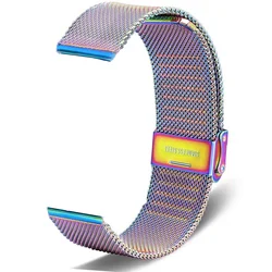 Stainless Steel Milanese Strap with Metal Clasp - 22mm Wrist Band in Color2 for Redmi Watch 5 Lite (Colorful)