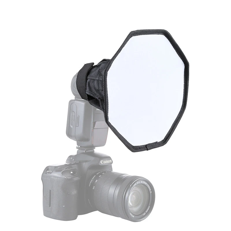 Universal Octangle Style Foldable Flash Light Diffuser Octagon Speedlight Diffuser Softbox Soft Box 20cm 30cm for Canon Nikon flash diffuser camera softbox