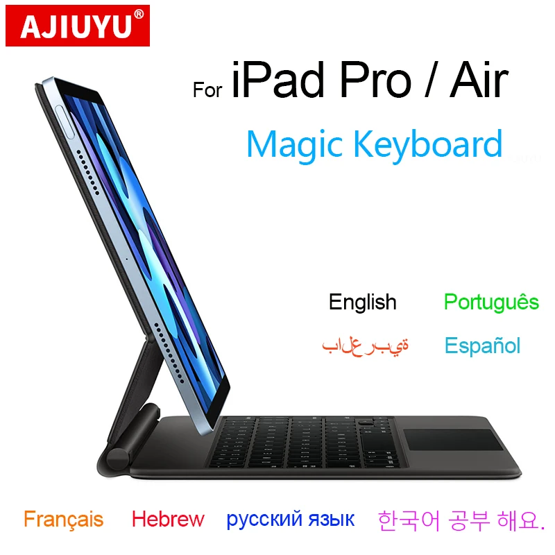 Teclado Mágico para Ipad Pro Air 10.9 5ª 4ª 3ª Geração Caixa Magnética 12.9 2023 2023 2023 2023