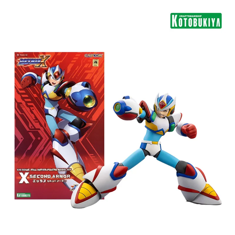 

Kotobukiya Original BOX 1/12 Rockman X Second Armor Scale Full action Plastic Model Kit Anime Fighter Assembly Toy gift for kids