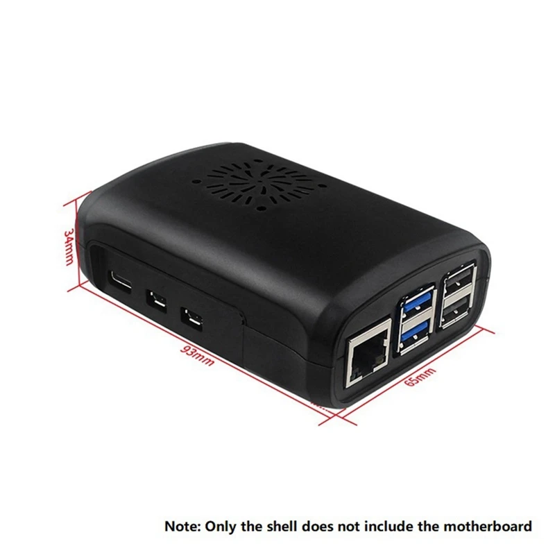 For Raspberry Pi 5 ABS Case Plastic Shell Compatible With Cooling Fan For RPI 5 Pi5 Accessories