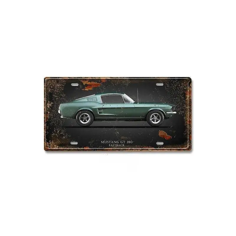 Plaque métal FORD Mustang de la Collection Officielle FORD