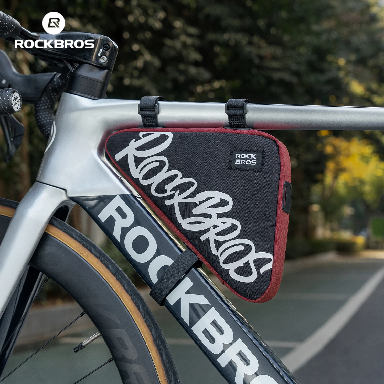 ROCKBROS-bolsas Para Bicicleta De Montaña, 8L, Bolsa Triangular