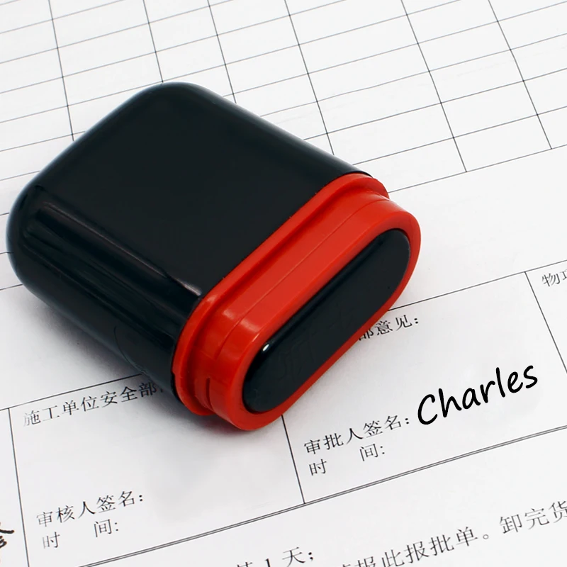 DIY Business Signature Custom Stamp for Women Men Print with Name Seal Stamp Personalized Stamps Clothes Printing Seals Name
