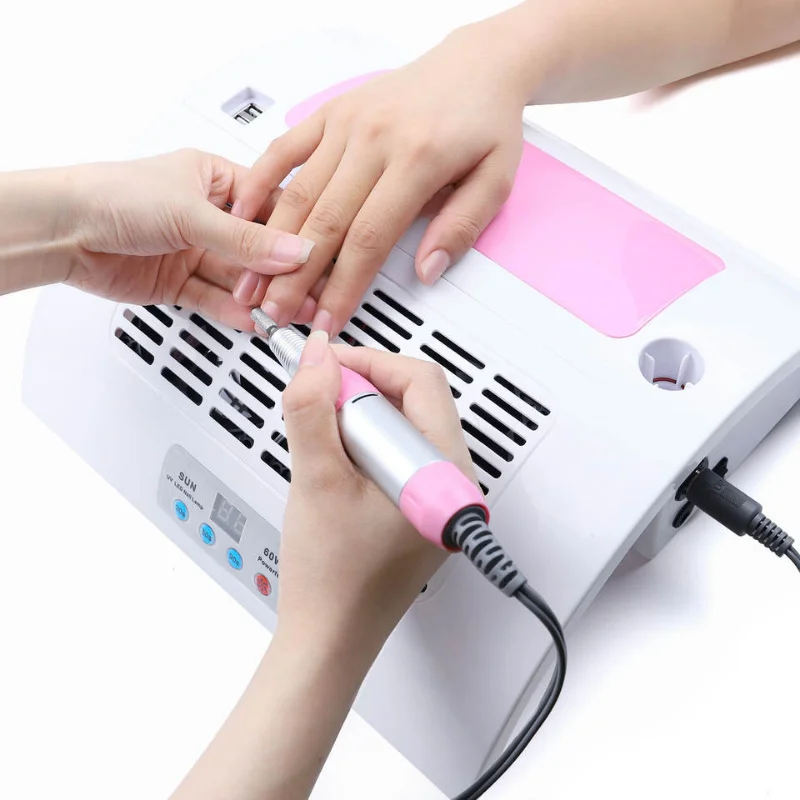 UV Led Nail Lamp Gel Polish Dryer Electric Drill Machine Nail Dust Collector Fan Vacuum Cleaner Multifuncion Manicure Machine 4