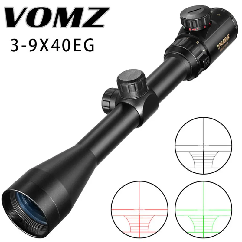 

3-9x40 EG Red/green Illuminated Hunting Scope Riflescope Gold Military Optic Sight Sniper Deer Riflescope Scope Mildot