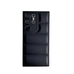 Stylish Silicone Phone Case with Camera Lens Protector for Samsung Note 20Ultra (Black)