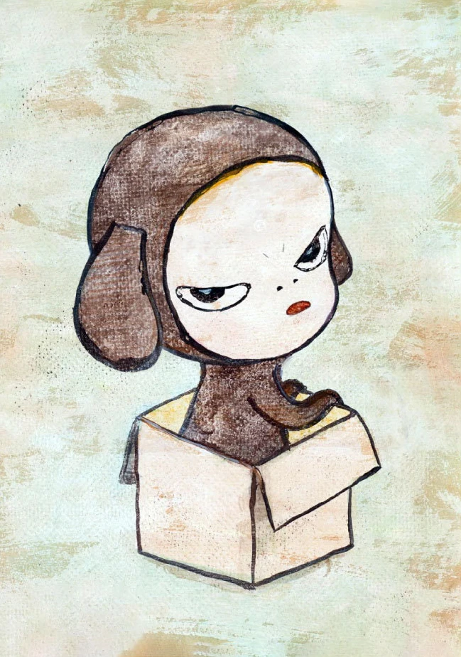 Yoshitomo Nara Guitar Girl Canvas Art Print