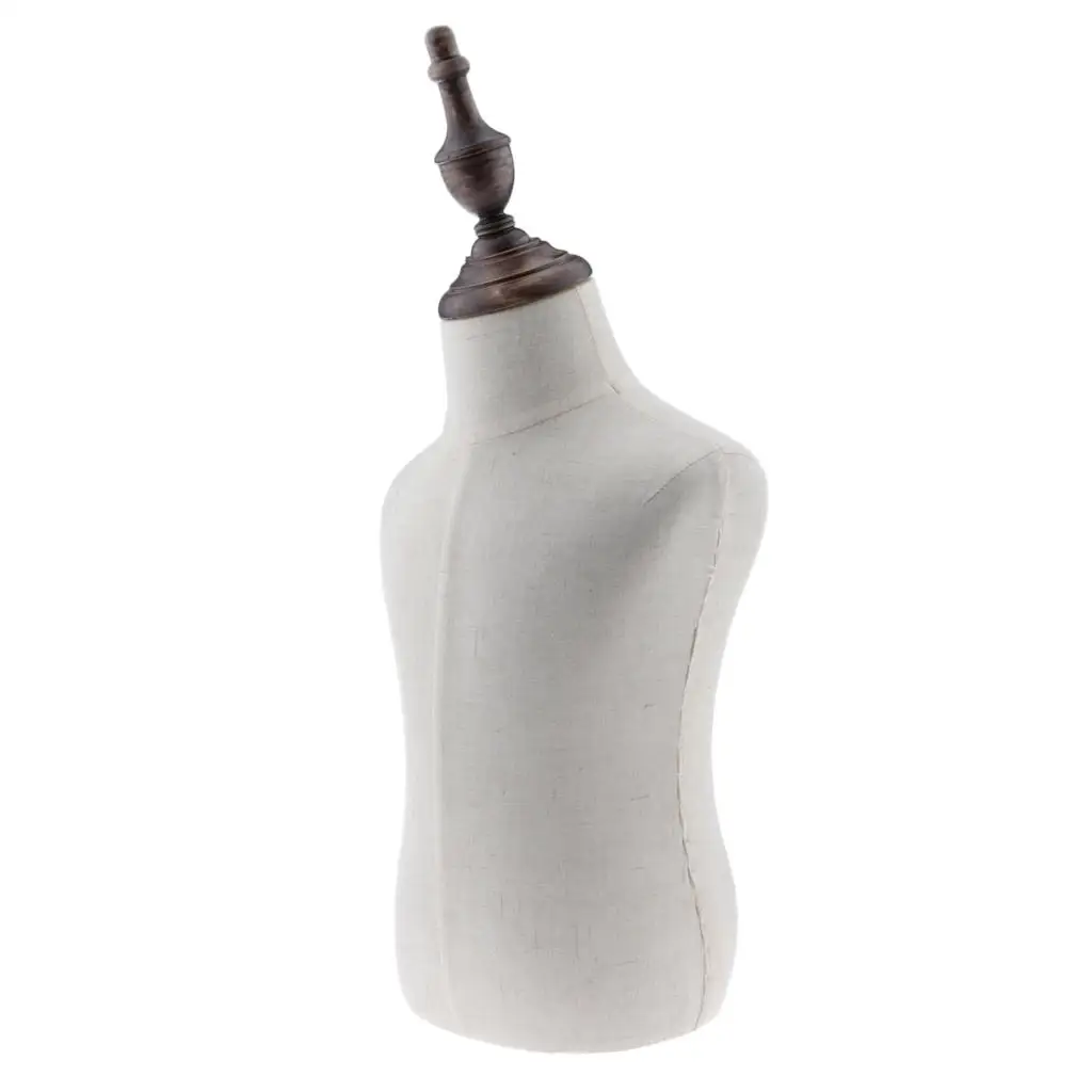 Child Fabric Torso White 2 Years Old Kids Body Form Mannequin Shop Display