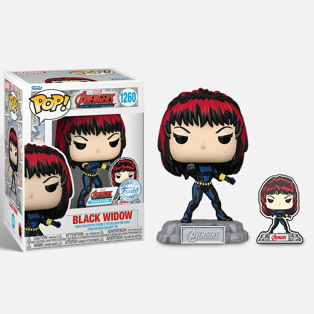 Funko Pop Мстители Marvel Черная Вдова #1260 виниловые экшн-фигурки куклы игрушки подарок для детей